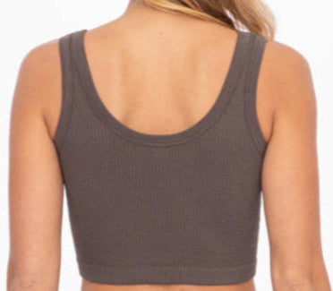 Curvy Ribbed Crop Tank