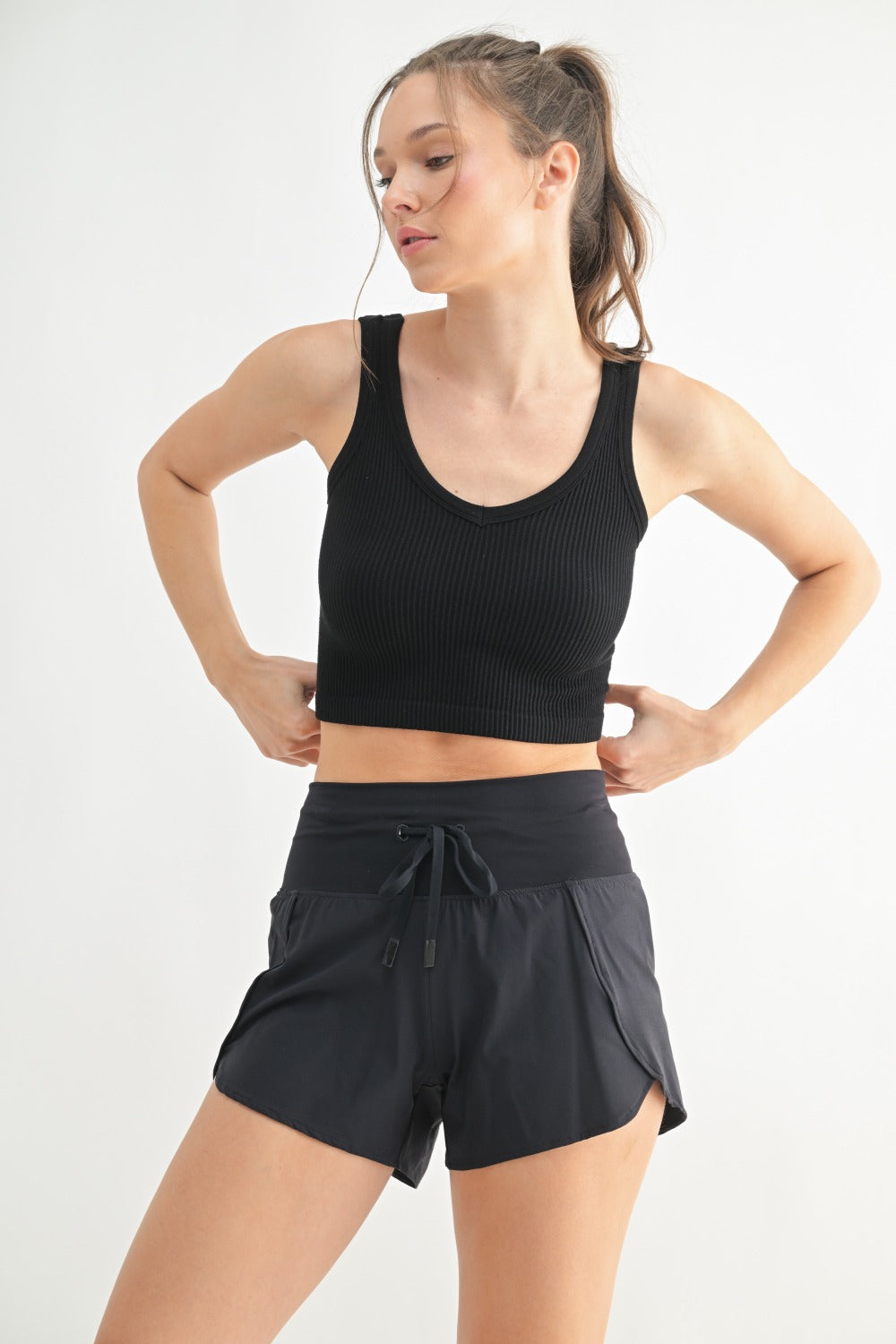 Ribbed Seamless Crop Tank